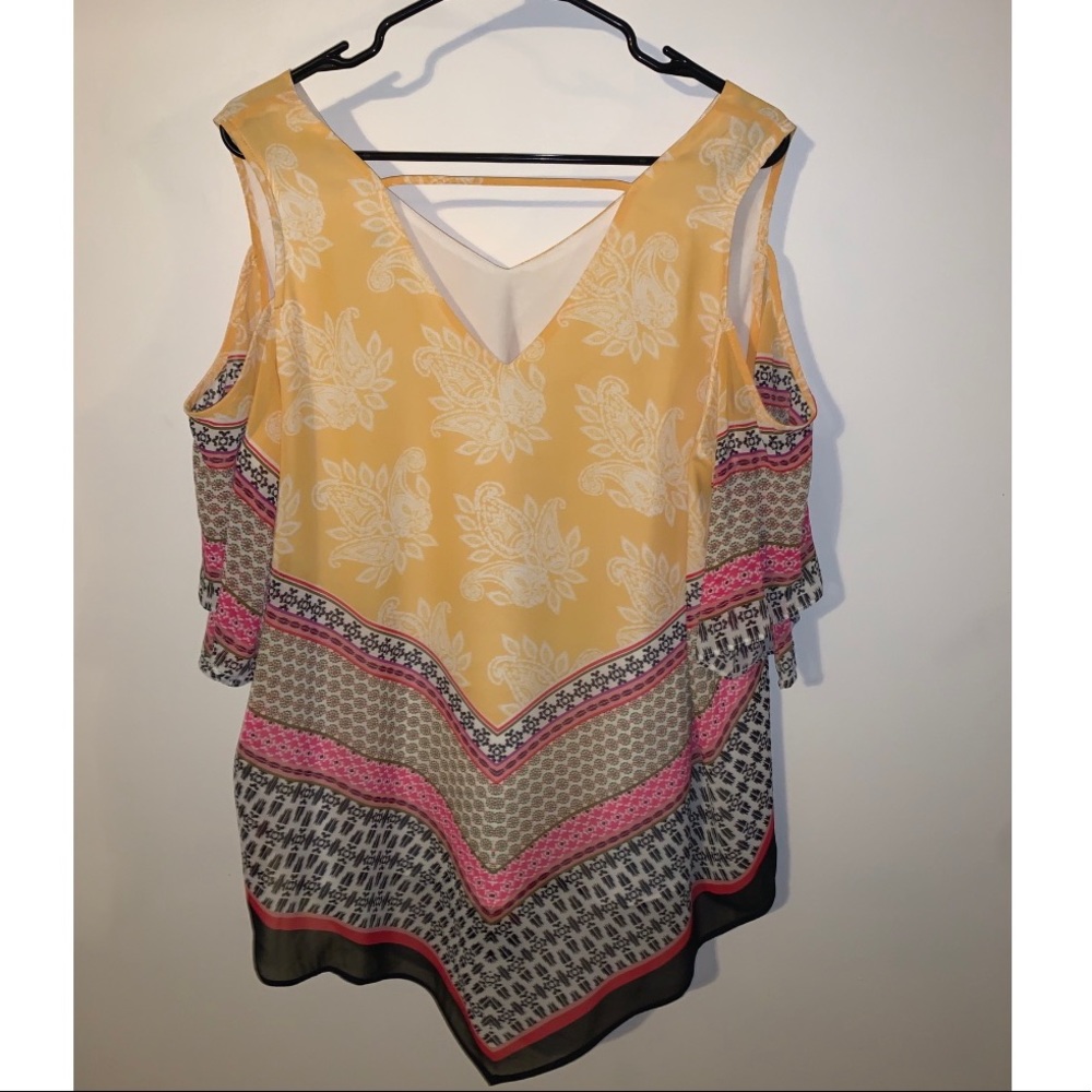 Flowy Cold Shoulder Top